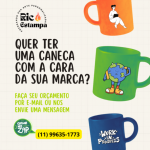 Post do Instagram Moderno Brinde Caneca Personalizada Estamparia