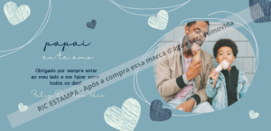 Dia dos pais em azul e branco - cód. 110