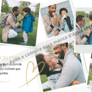 🌟Feliz dia dos pais fotográfico em branco🌟