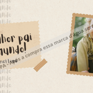 🌟O melhor pai do mundo minimalista marrom🌟