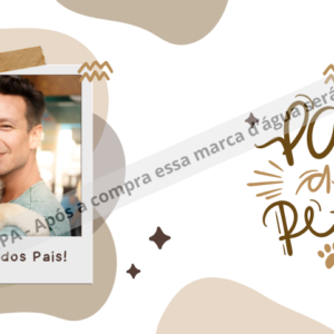 🌟Pai de pet dia dos pais em bege e marrom🌟