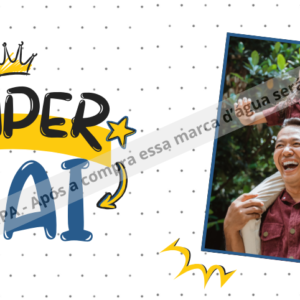 🌟Presente para o pai - alegre azul e amarelo🌟