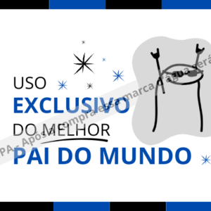 🌟Uso exclusivo do melhor pai do mundo azul e preto🌟