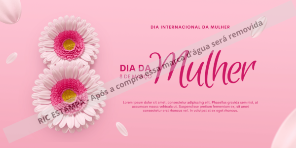 🌟Dia Da Mulher Moderno Rosa🌟