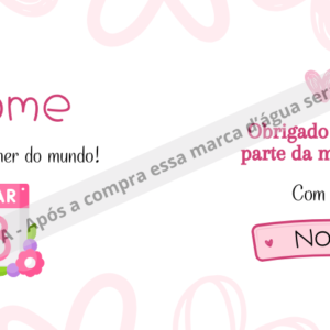 🌟Dia da mulher com nome mulher e marido🌟